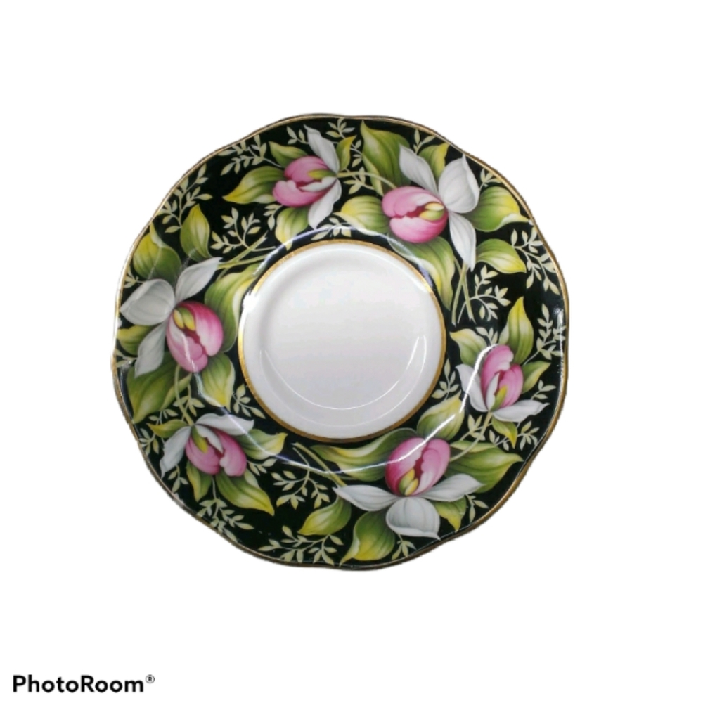 Royal Albert Saucer Lady's Slipper PEI Flower